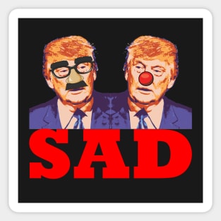 Trump Clown Buffoon Sad Sticker